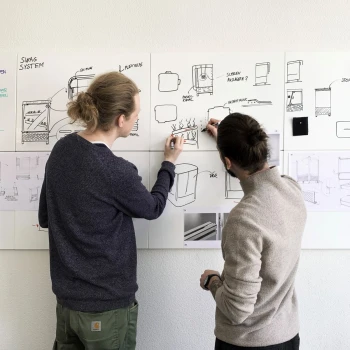 Eine der Kooperationen des SWAG Teams ist die Zusammenarbeit mit FINK Product Design für die Gestaltung des Systems.