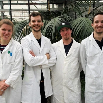 Das SWAG Team: Edmée Perritaz, Philipp Osterwalder, Stefan Schmutz, Remo Oberholzer (v.l.n.r.)