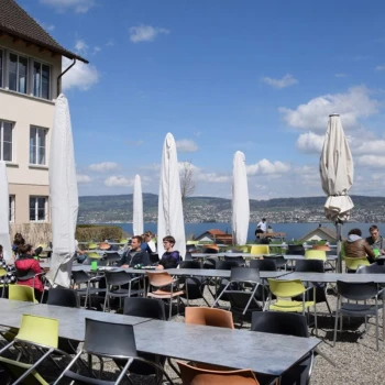 Das Auge isst mit: Die Aussicht vom Campus Grüental. Bildurheber: Silvan Baumann