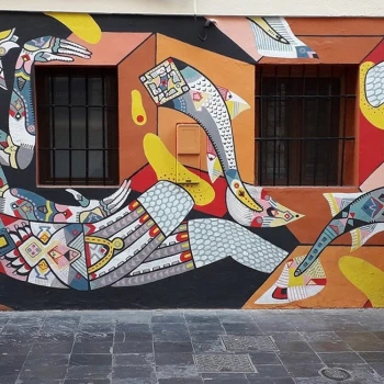Valencia ist voller Street-Art. Diese hier ist von Disneylexya.