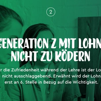 Generation Z ist mit dem Lohn nicht zu ködern - Anderes ist wichtiger