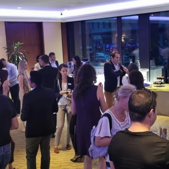 Gute Stimmung beim Networking