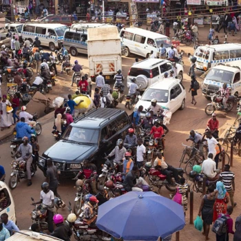 Der Verkehr in Uganda.
