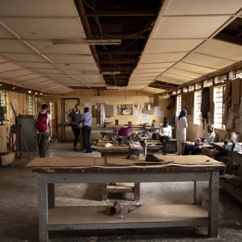 Werkstatt in Uganda.