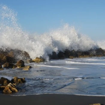 Der Strand von Cartagena an der Karibikküste.