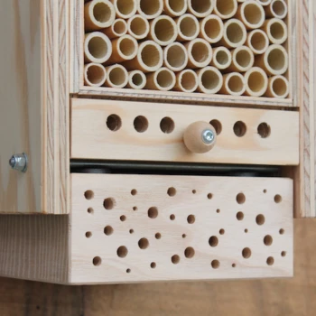 Beesummer: Der Nistblock für die vielen im Sommer aktiven Wildbienenarten.