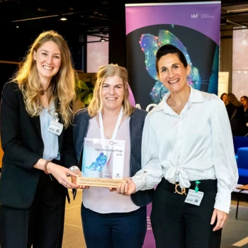 Team «Project ReBalancer» - von li. nach re: Saskia Neumann (DART Lab Lake Lucerne Institute), Simone Eicher (IAF, OST), Dr. Friederike Schulte (SturzZentrum Schweiz)