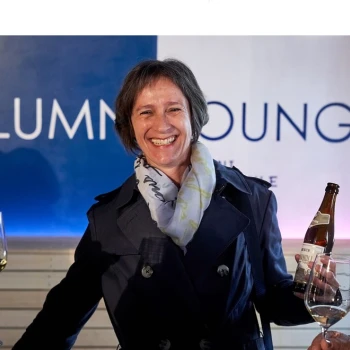 Judith Schürmann an der Generalversammlung 2019 der HSLU Hochschule Luzern.