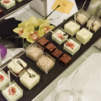 abgerundet wird das Essen von einer Dessertauswahl