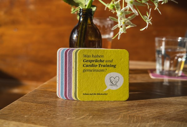 50'000 Bierdeckel werben für mentale Gesundheit  50'000 Bierdeckel werben für mentale Gesundheit