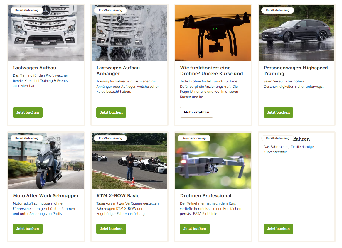 Ob Senioren, Jugendliche oder Profis: Die TCS-Kurse stehen jedem offen