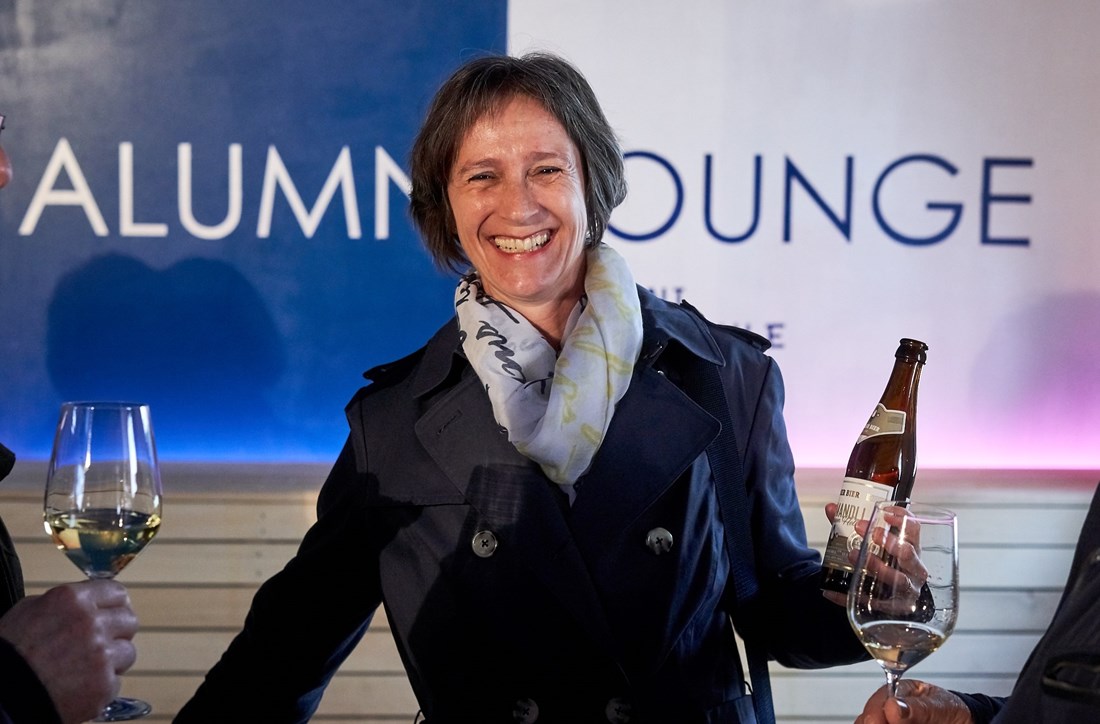 Judith Schürmann an der Generalversammlung 2019 der HSLU Hochschule Luzern. Judith Schürmann an der Generalversammlung 2019 der HSLU Hochschule Luzern.