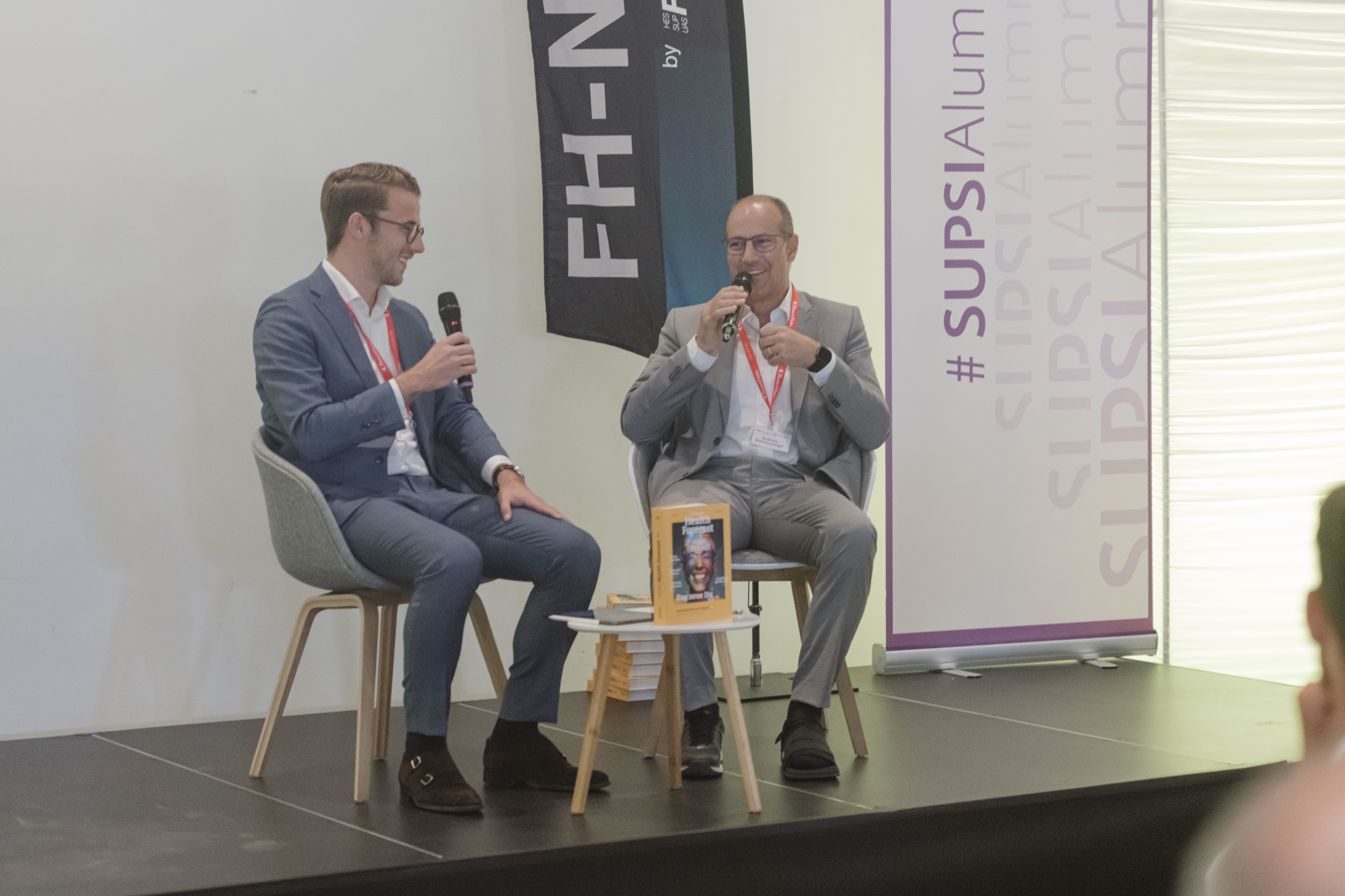 Andreas Schönenberger und Andri Silberschmidt im Gespräch