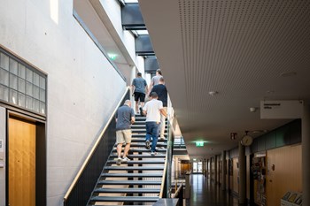 Im Innern des Gebäudes an der Zentralstrasse 9 des Campus Luzern Bahnhof. 