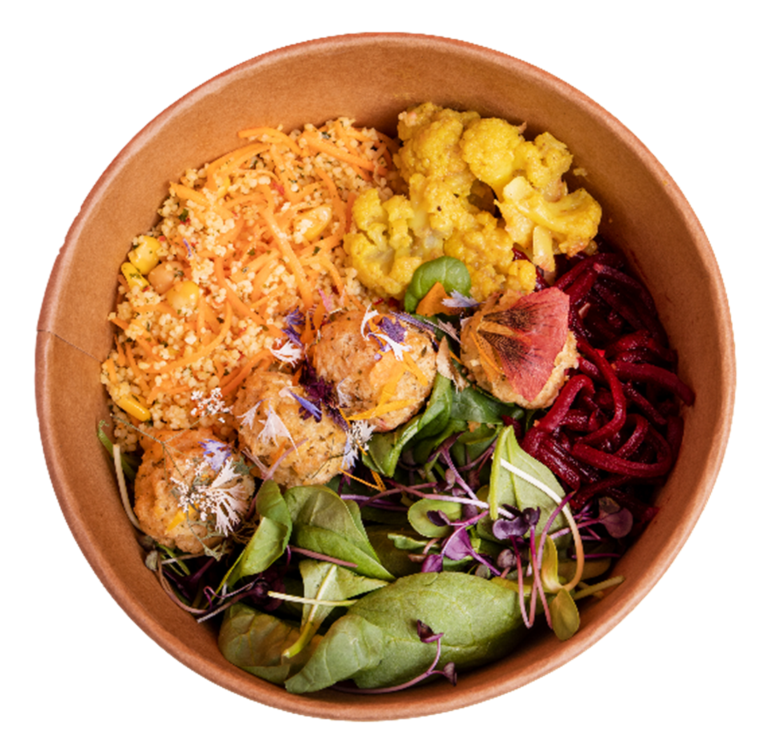 Beispielmenü mit Okarabällchen Beispielmenü mit Okarabällchen