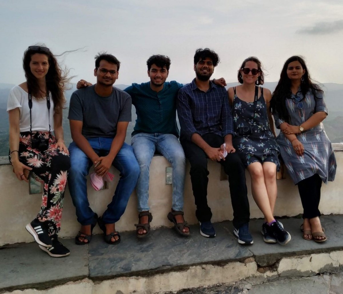 Ich und Cécile auf einem Ausflug mit ein paar MICANs in Udaipur.