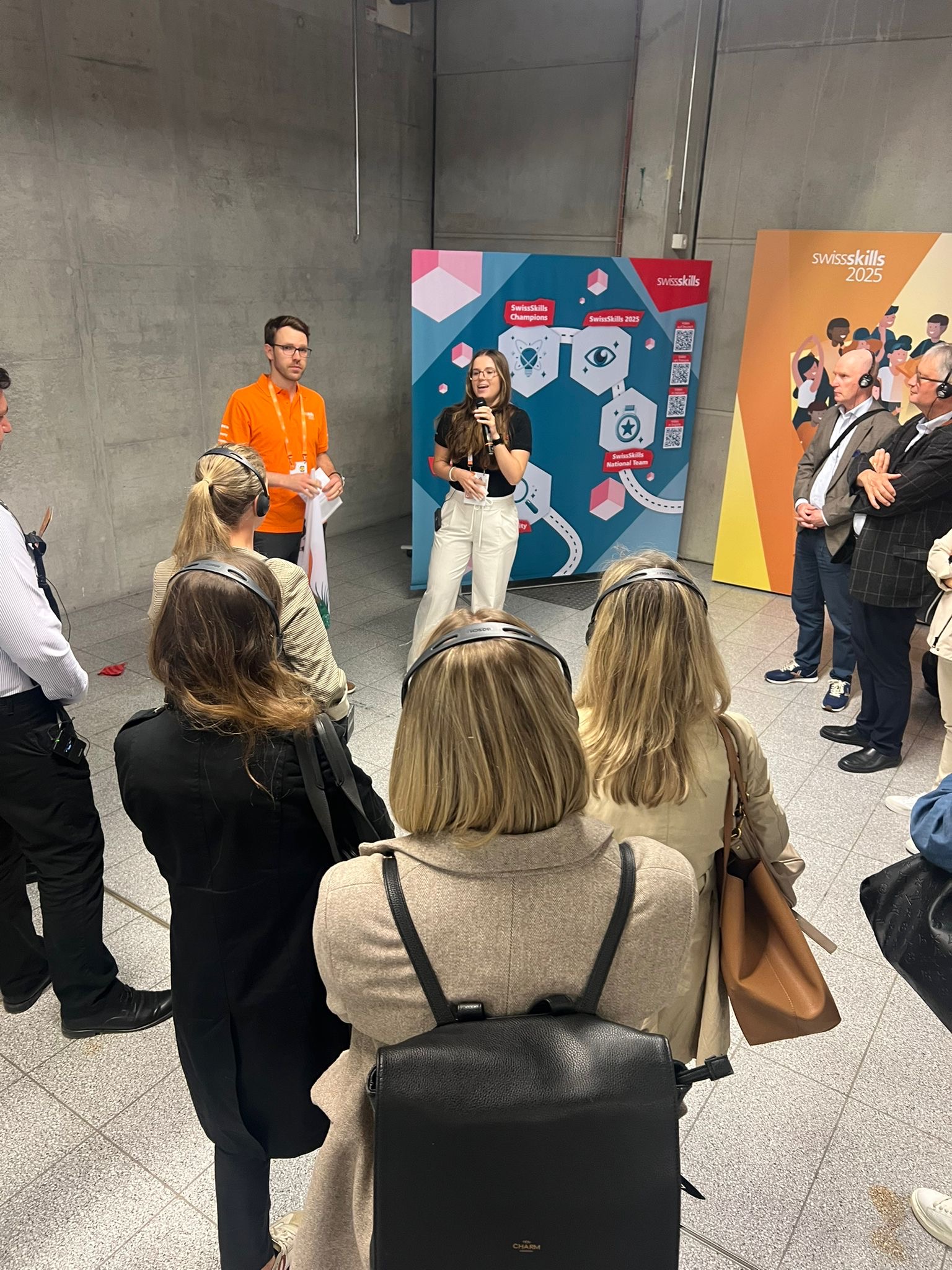 Luca Föhn mit SwissSkills Ambassadorin