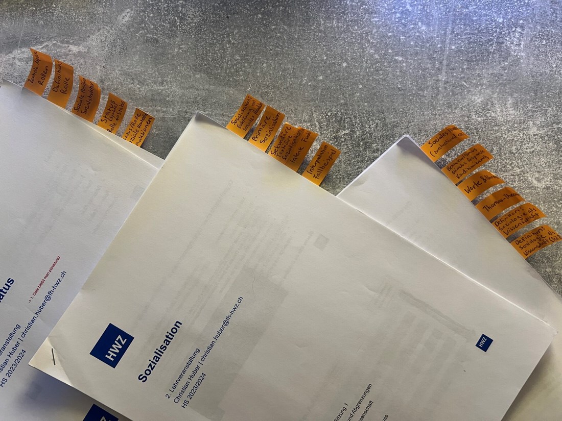 Oje, Prüfungsphase - Post-Its anstatt Ctrl-F