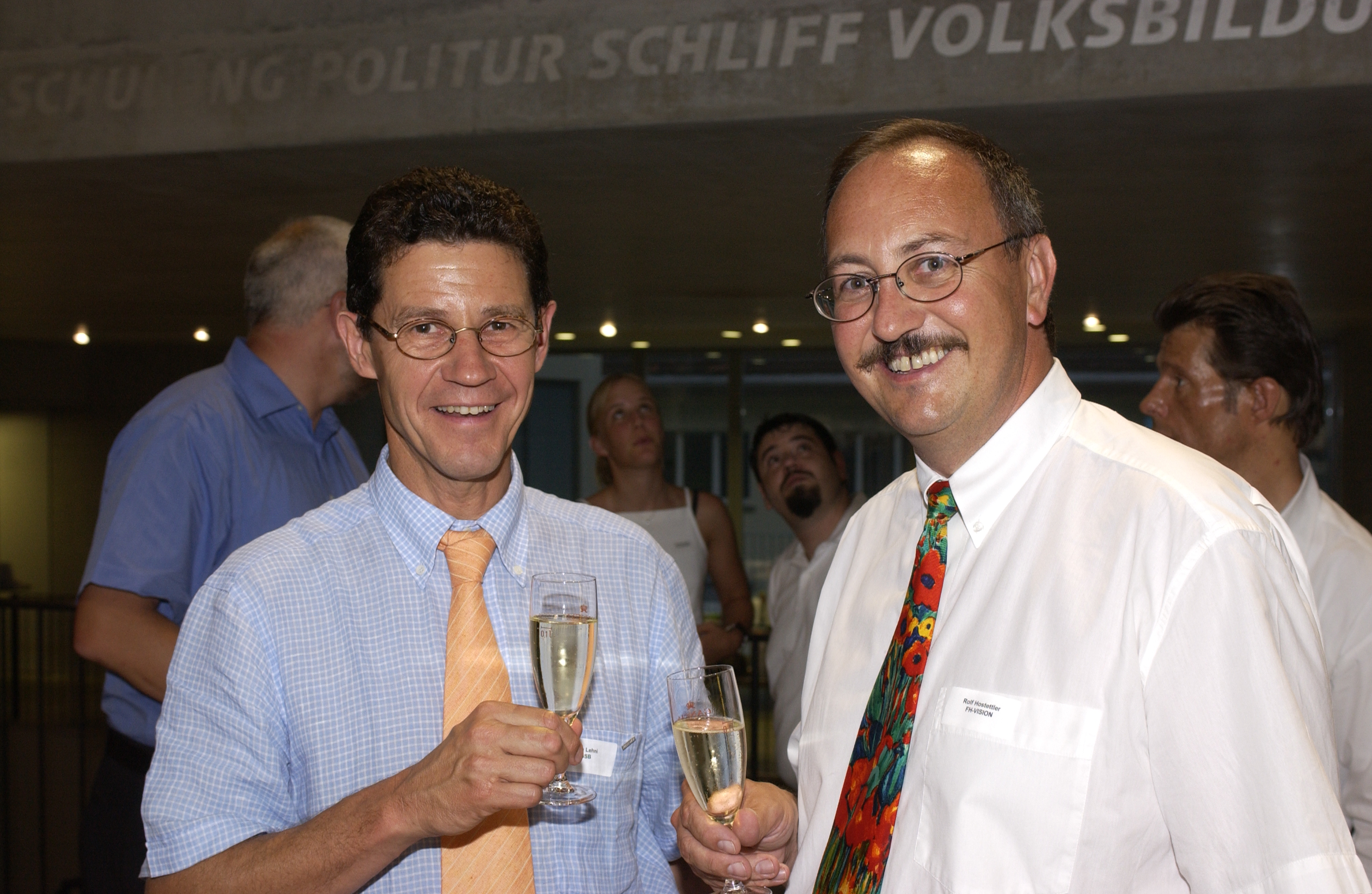 2003 DV: Jürg Lehni und Rolf Hostettler, Präsidenten FH SCHWEIZ