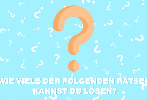 Wie viele der folgenden Rätsel kannst du lösen? 