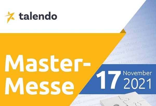 Master-Messe 2021 – Die Messe für Aus- und Weiterbildungen an Hochschulen Master-Messe 2021 – Die Messe für Aus- und Weiterbildungen an Hochschulen