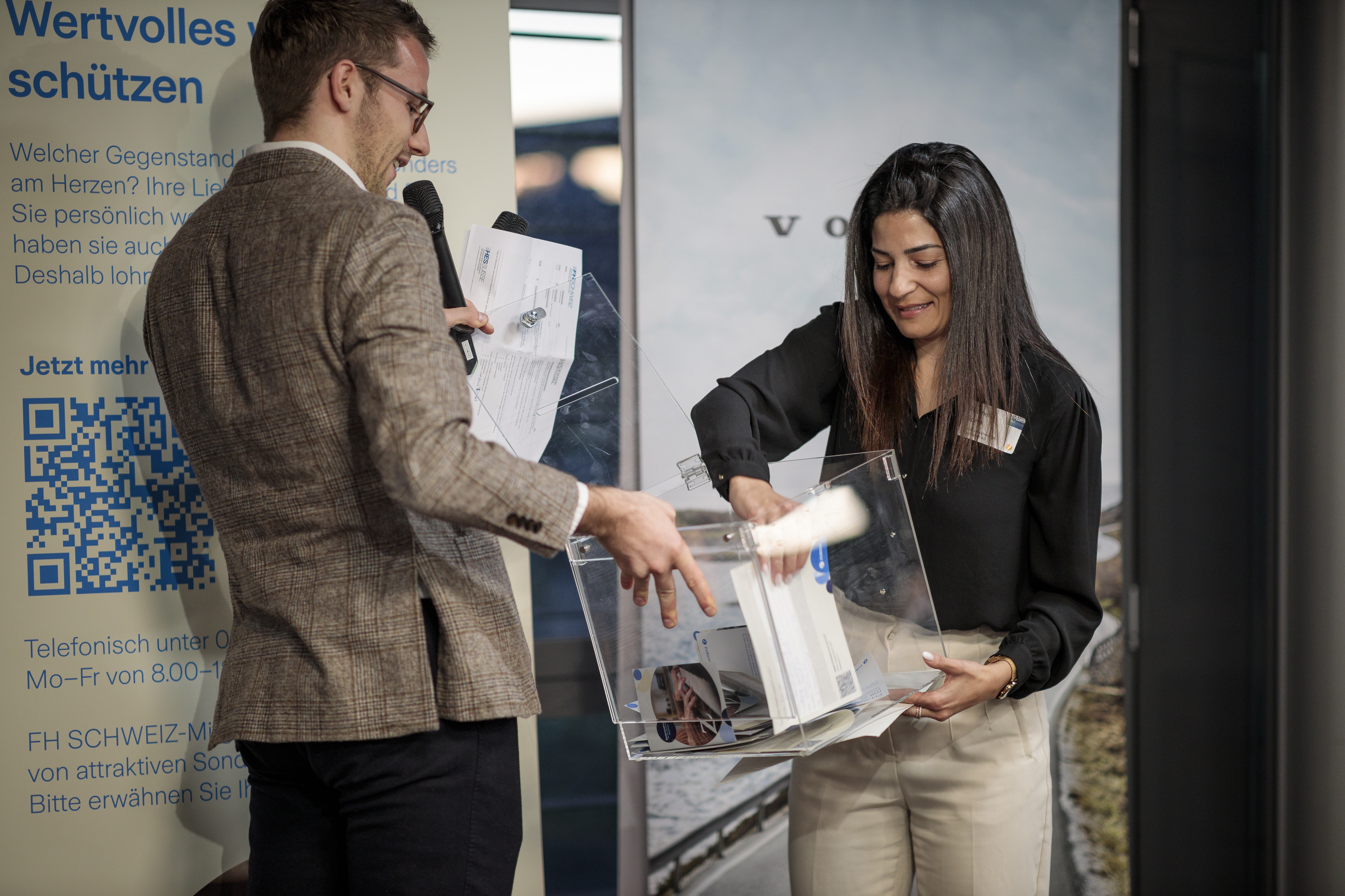 Andri Silberschmidt, Präsident FH SCHWEIZ, & Filomena Spina, Zurich