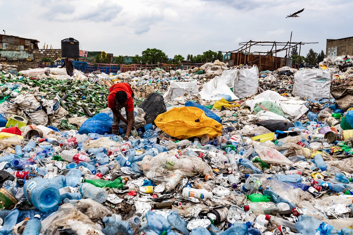 Abfalldeponie Dandorra ausserhalb von Nairobi, Kenia