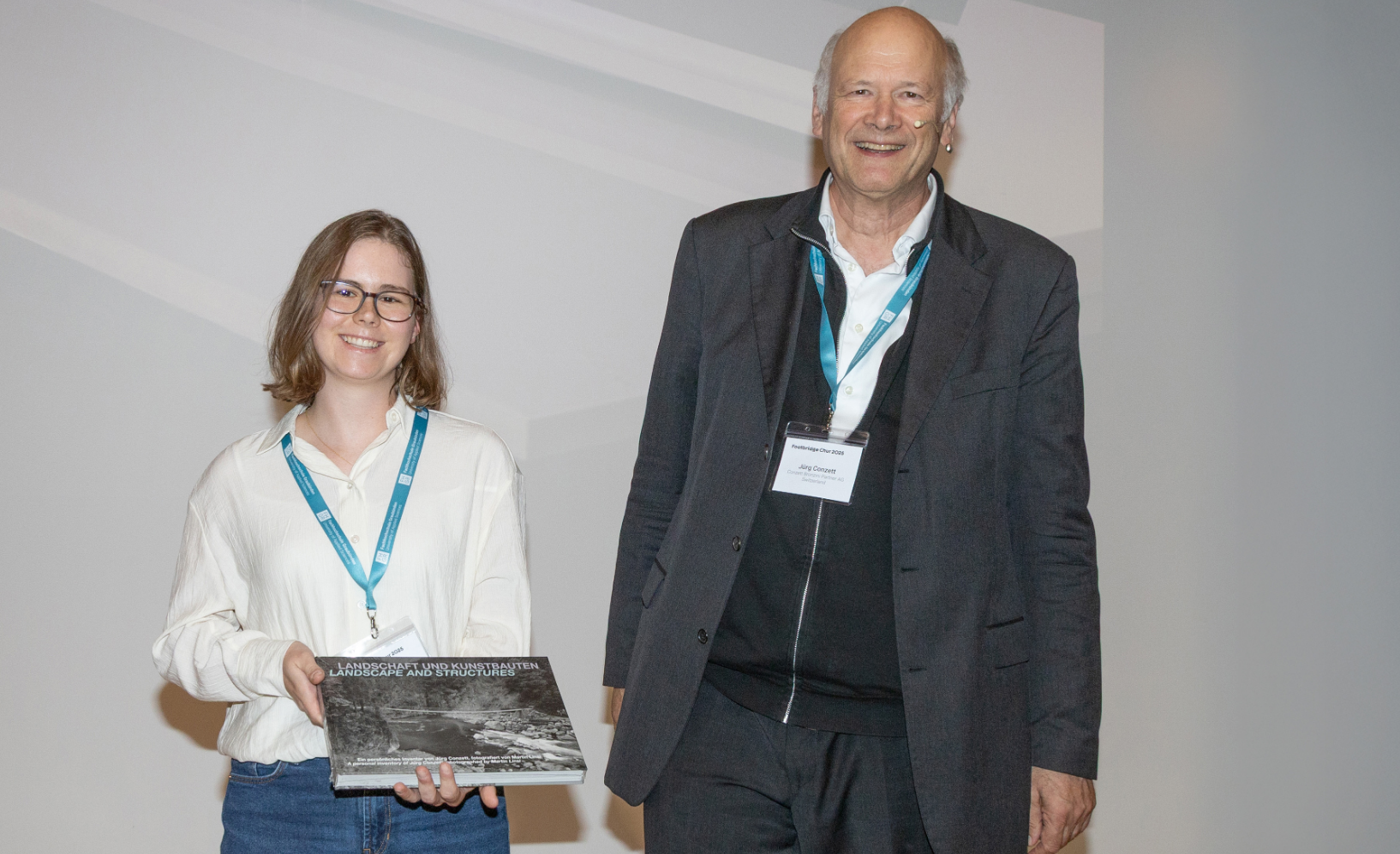 Der erste Preis für die Panoramabrücke Thun im Rahmen des Footbridge Symposiums 2025 ging an Sarah Benz, Masterstudentin in Bauingenieurwesen an der Eidgenössischen Technischen Hochschule Zürich. (Bild: Yvonne Bollhalder)
