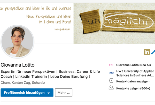 Wieso ein aussagekräftiges LinkedIn-Profil wichtig ist Wieso ein aussagekräftiges LinkedIn-Profil wichtig ist