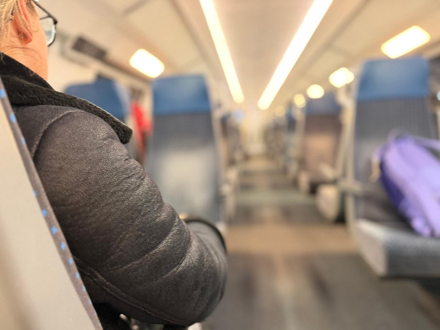 Während der Zugfahrt aus dem Hamsterrad aussteigen 