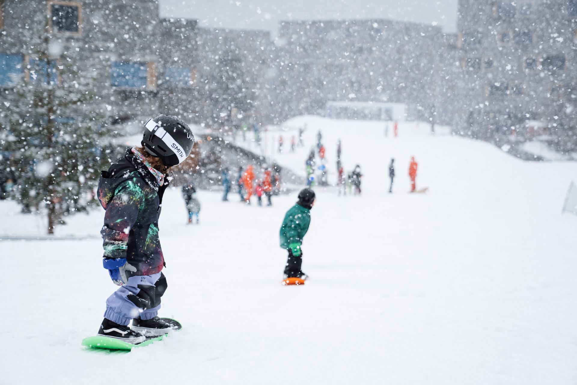 Un accès direct aux pistes pour le bonheur des petits et grands