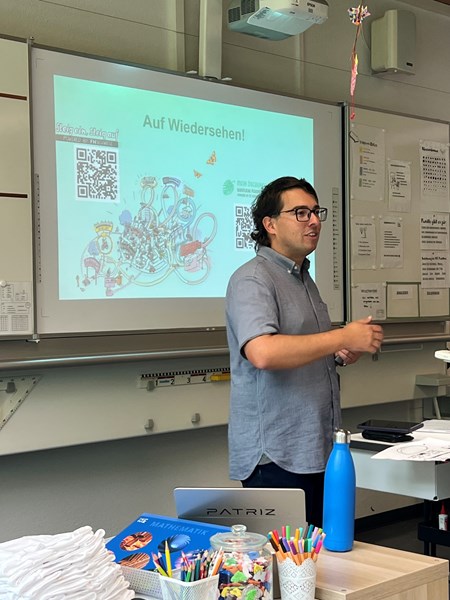 Nach 90 Minuten beendet FH-Botschafter Daniel Nussbaumer seinen Besuch.