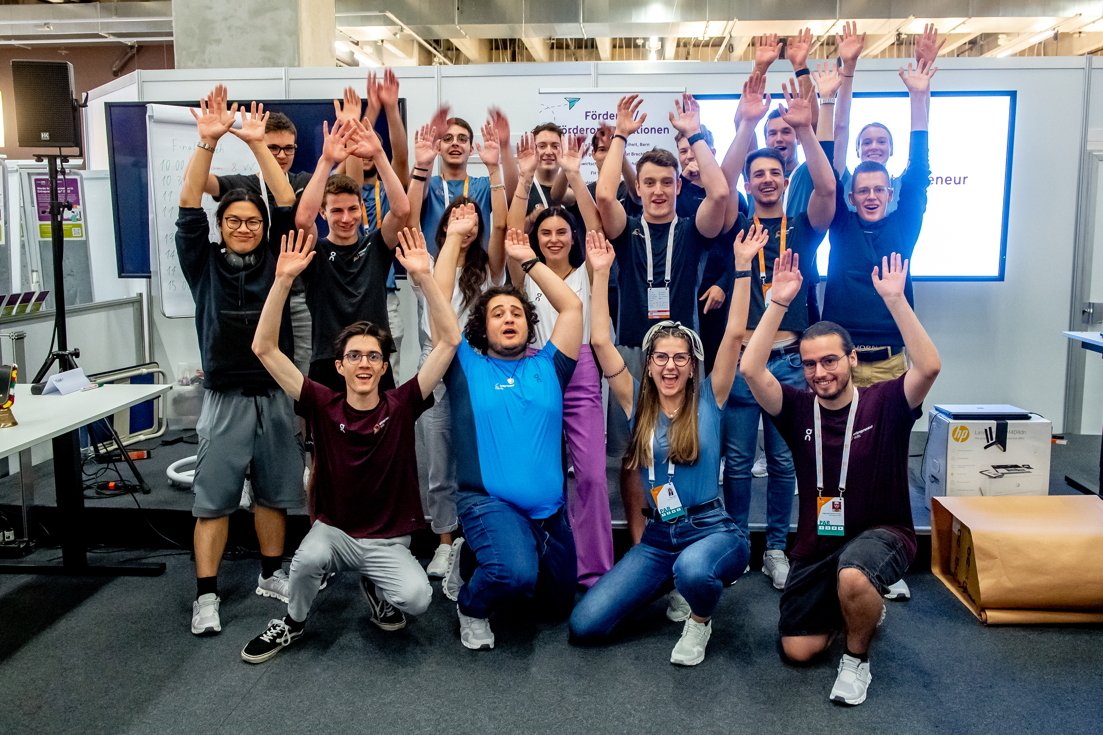 Trotz dem Druck und der lärmenden Umgebung herrschte stets eine tolle Stimmung.