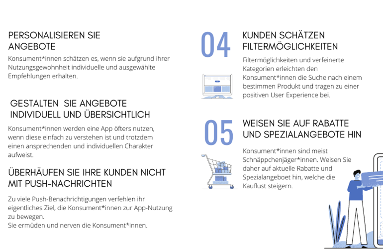 Fünf Kundenbedürfnisse, welche App-InhaberInnen beachten sollten