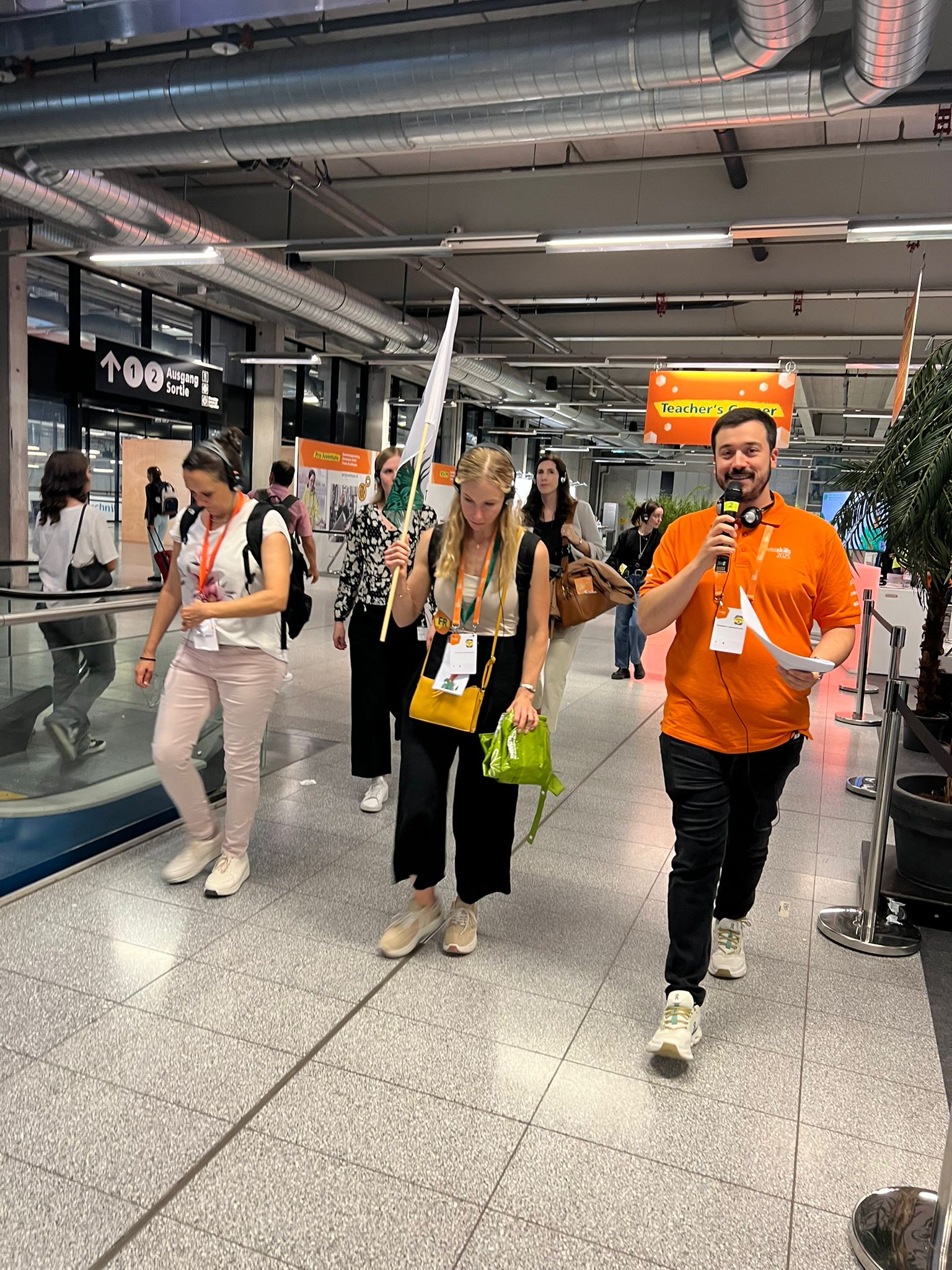 Lionel Rieder unterwegs mit seiner Gruppe