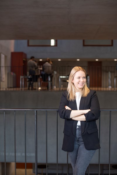 Laura Oderbolz bei der HWZ, Bild: Linda Pollari