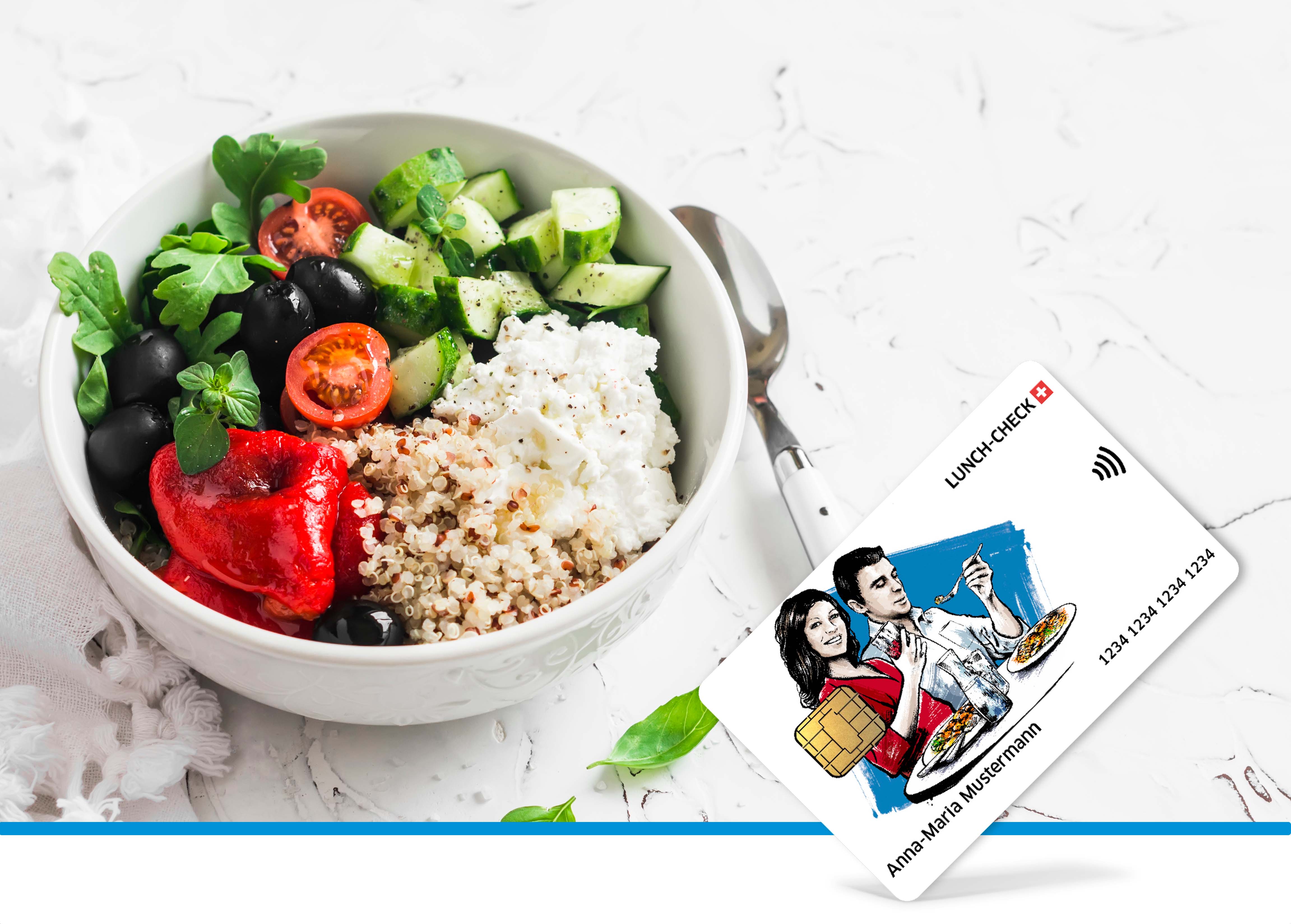 Gesunde Mittagspause mit Lunch-Check