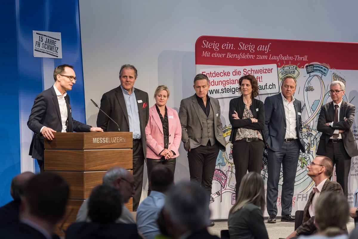 Die FH-Botschafter (Kurt Bucher, 2. von rechts)