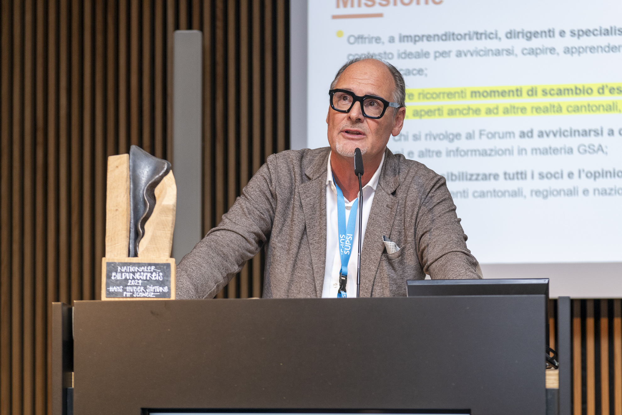 Roberto Fridel, Direktor Forum GSA Ticino