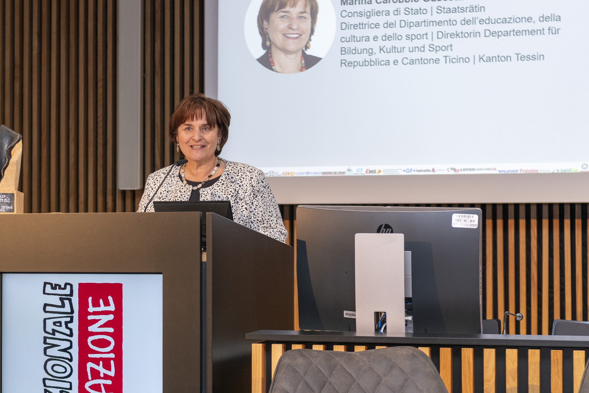 Marina Carobbio Guscetti, Staatsrätin, Direktorin Departement für Bildung, Kultur und Sport, Kanton Tessin