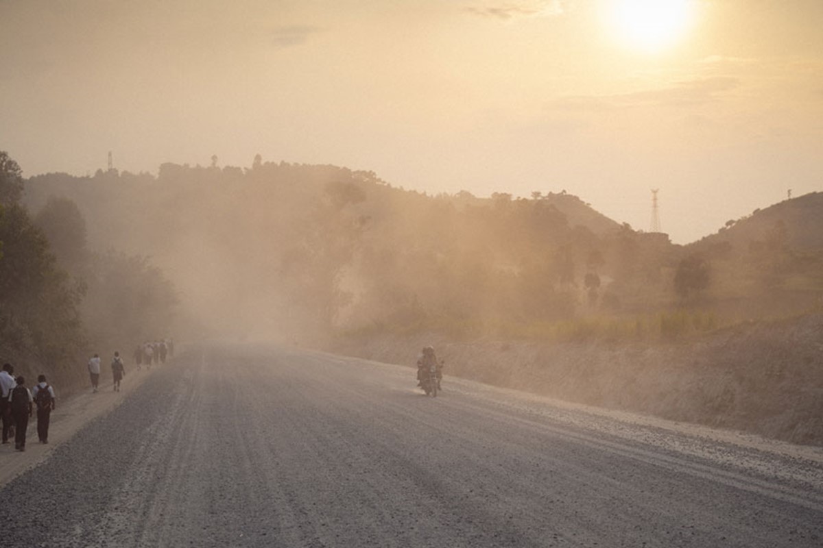 Strassen von Uganda.