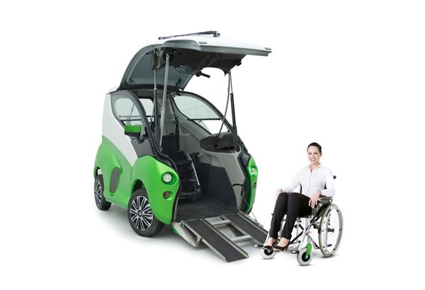 Fahrzeug für Rollstuhlfahrer 